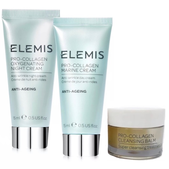 Elemis Pro-Collagen Marine Cream Day Night Cleansing Balm Gift Set - Picture 1 of 3